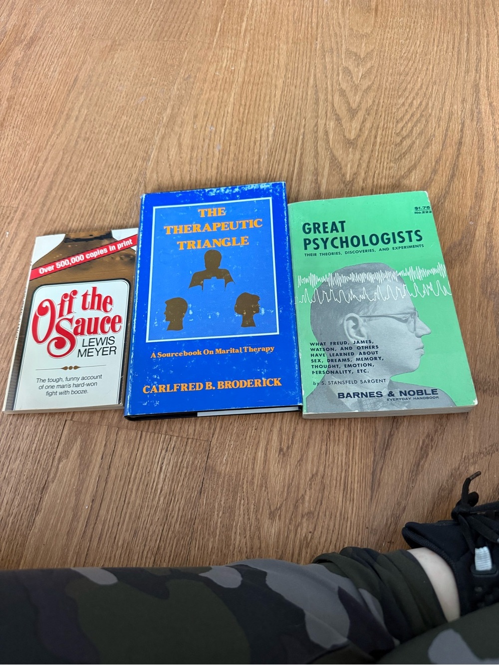 Set of 3 vintage books on psychology / self-help / counseling
